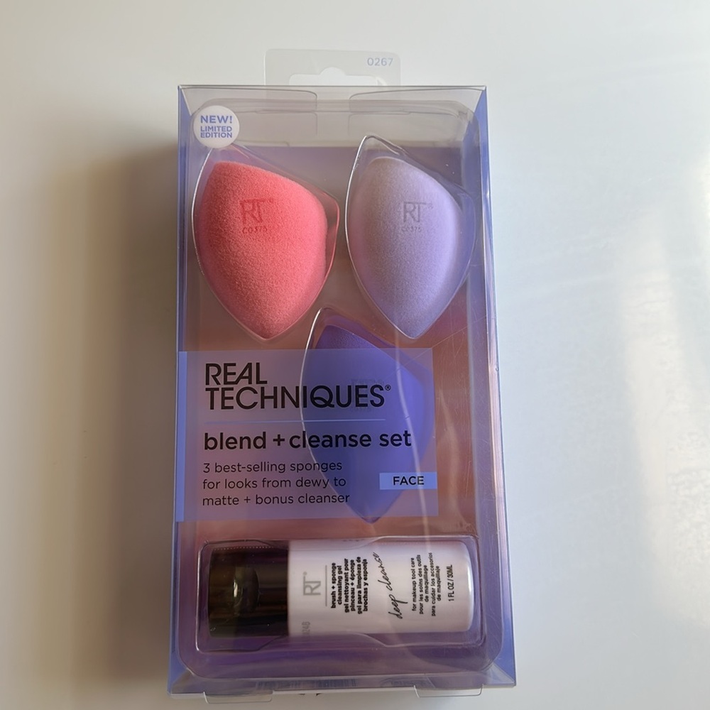 🆕 Real Techniques Blend + Cleanse Set NWT